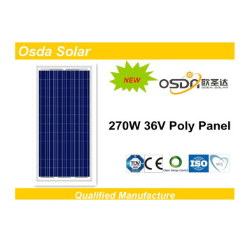 Módulo solar polivinílico aprobado 270W TUV / CE (ODA270-36-P)